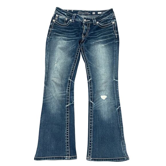 Miss Me Bootcut Jeans – Style J55151B2 – Size 30 / W 16.5 – Color MK 69 - Picture 2 of 8